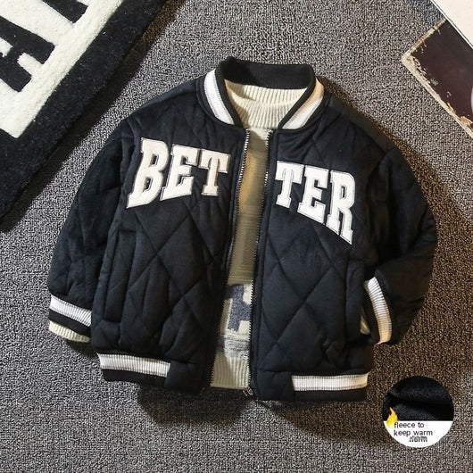 Chaqueta Acolchada Estilo Western para Niños - Uniforme de Béisbol Invierno - Image 4