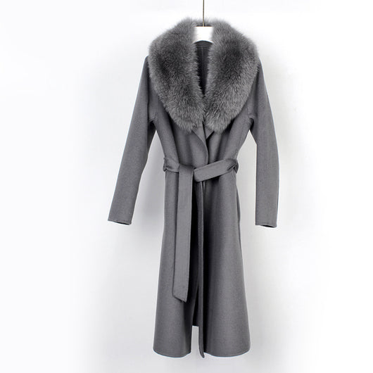 Abrigo de Lana Reversible Doble Faz con Cinturón - Corte Slim Otoño Invierno - Image 6