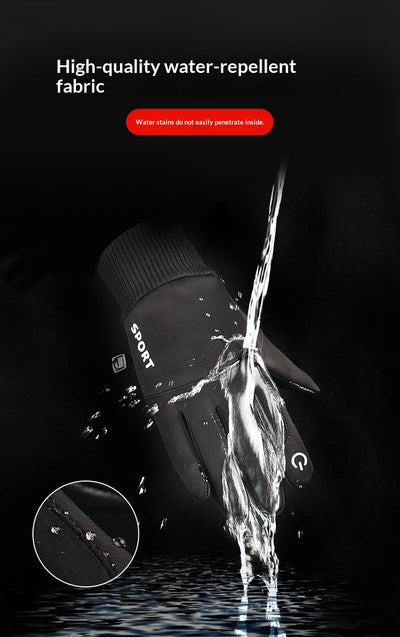 Guantes de Ciclismo para Hombre con Forro Polar para Pantalla Táctil y Conducción - Image 22