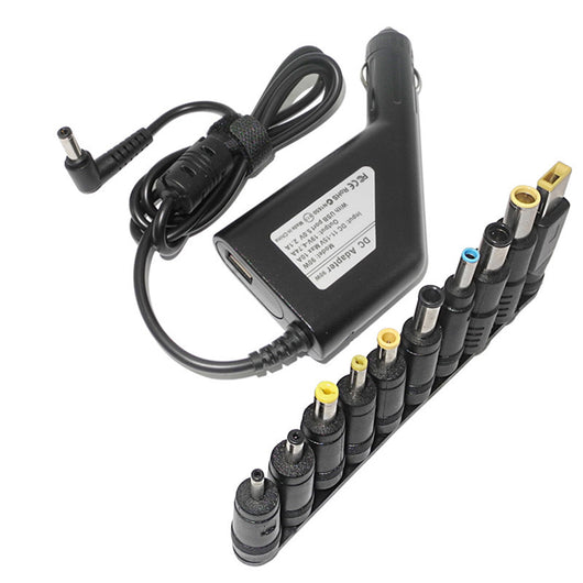 Adaptador Universal 90W para Laptop en Auto - 10 Conectores DC - Image 3