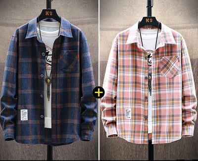 Camisa Casual Hombre Estilo Coreano Moderna con Volantes - Image 6
