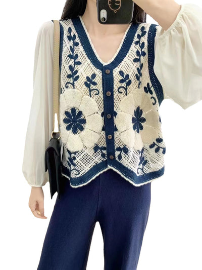 Cardigan de Punto Fino Diseño Relajado para Mujer - Image 9