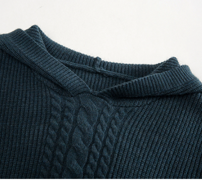 Sudadera con Capucha para Mujer - Suéter Tejido Casual de Manga Larga - Image 10