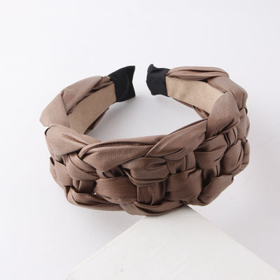 Diadema Tejida de Cuero Ancho - Accesorio de Moda Urbana para Mujer - Image 6