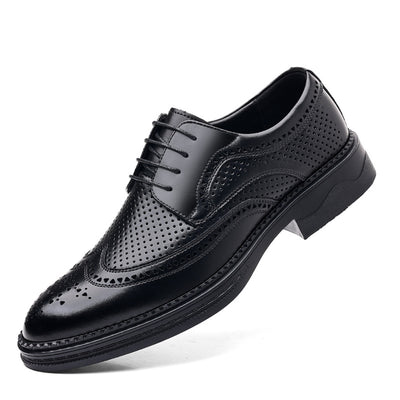 Zapatos Ejecutivos de Cuero Hueco para Hombre - Elegancia Formal y Casual - Image 5