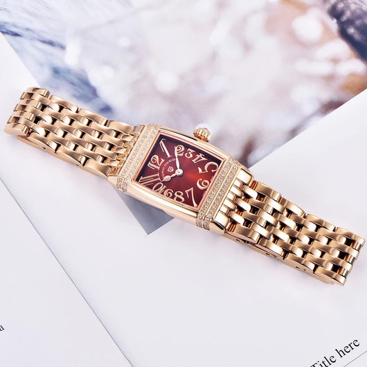 Reloj de Cuarzo para Mujer con Diamantes y Bisel Cuadrado - Image 21