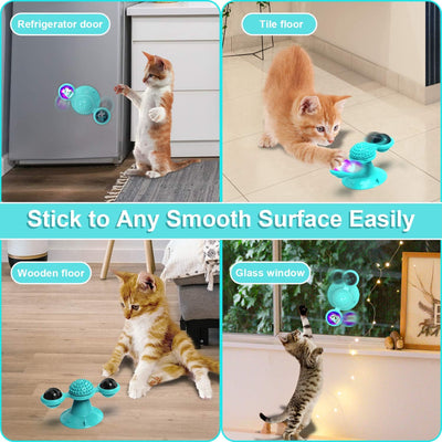 Juguete Interactivo para Gatos con Catnip, Luz LED y Ventosa - Image 10