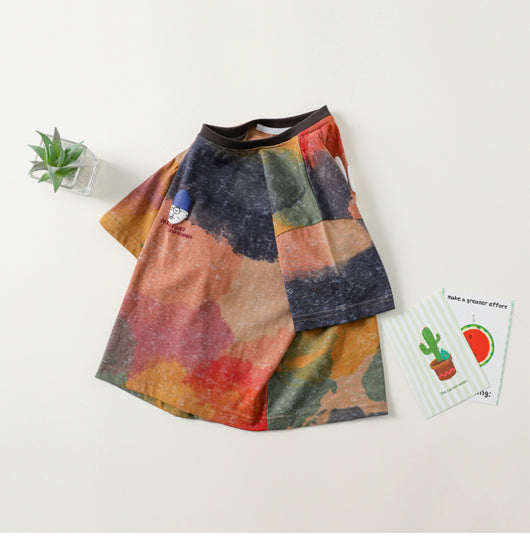 Playera Infantil Tie-dye con Estampado de Burbujas - Image 7