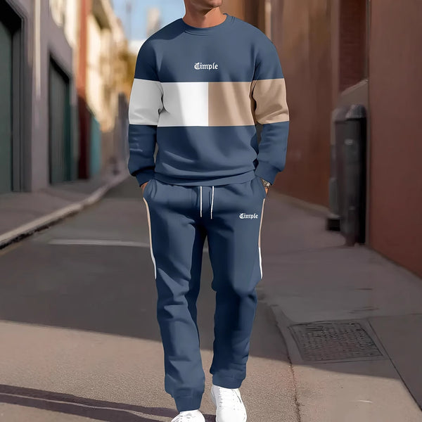 Traje Deportivo Casual para Hombre con Estampado Minimalista