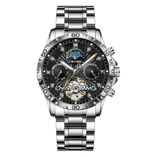 Reloj Mecánico Tourbillon Acero Inoxidable Resistente al Agua para Hombre - Image 5
