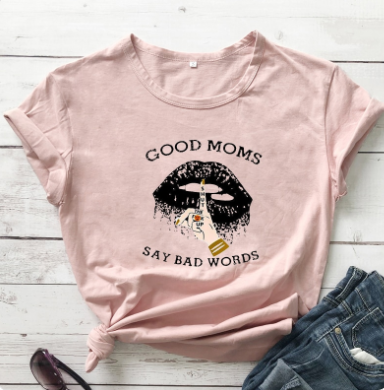 Playera Gráfica para Mamás Auténticas - Mensaje Divertido Manga Corta
