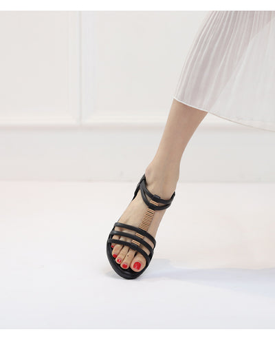 Sandalias Planas Bohemias con Detalles Calados para Playa y Viajes - Image 11