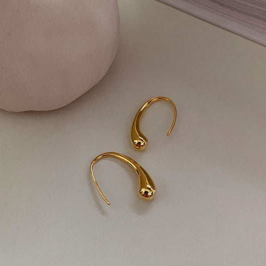 Aretes de Gota de Agua con Gancho Simple Hipoalergénicos - Image 7