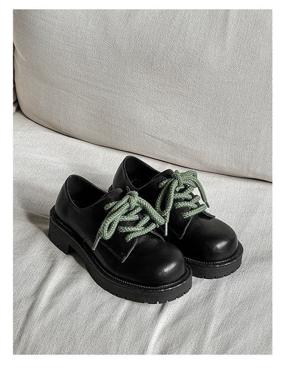 Zapatos Casuales de Cuero con Plataforma Elevadora para Hombre Big Head Derby - Image 16