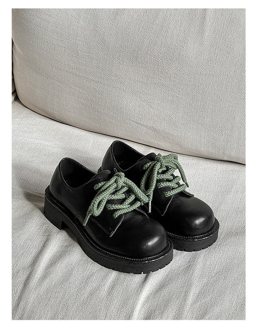 Zapatos Casuales de Cuero con Plataforma Elevadora para Hombre Big Head Derby - Image 16