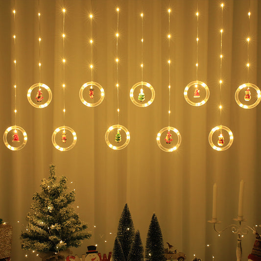 Cadena de Luces Navideñas para Cortinas