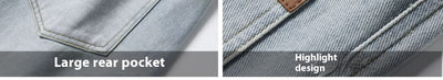 Pantalones Vaqueros Rectos Anchos para Hombre - Comodidad y Estilo Casual - Image 16