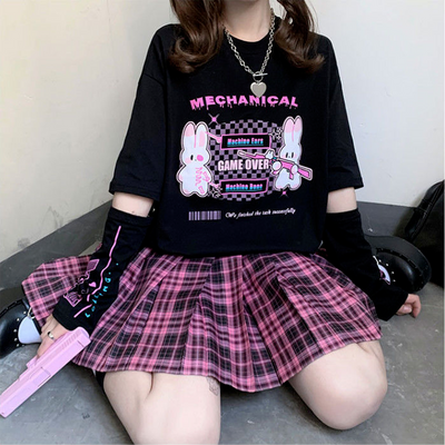 Playera Harajuku de Manga Corta para Mujer - Estilo Verano - Image 7