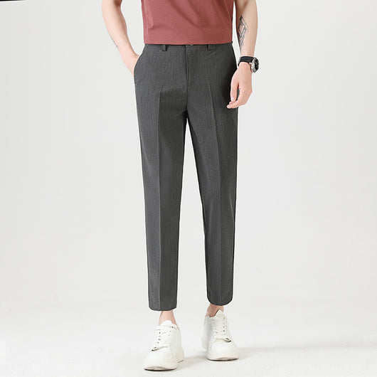 Pantalones Casuales Elásticos Slim Fit Lujo Ligero para Hombre - Image 11