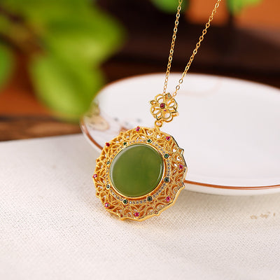 Colgante Retro Hueco Elegante con Patrón de Moda - Image 4