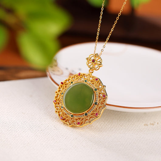 Colgante Retro Hueco Elegante con Patrón de Moda - Image 4