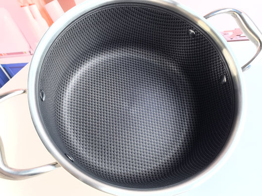 Olla para Sopa Binaural 316 de Acero Inoxidable con Tapa 24CM - Image 6