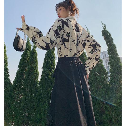 Falda A-Línea Midi Elegante para Primavera y Otoño - Image 8