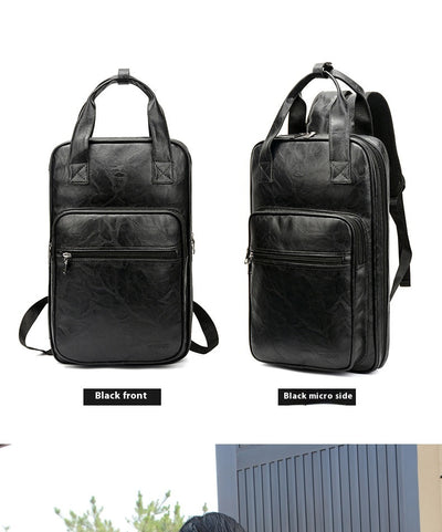 Mochila de Cuero Impermeable Resistente - Image 12