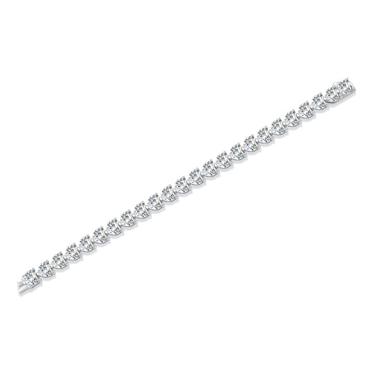 Pulsera de Plata Lujo Diario - Conjunto Elegante con Moissanita Premium y Baño de Platino - Image 2
