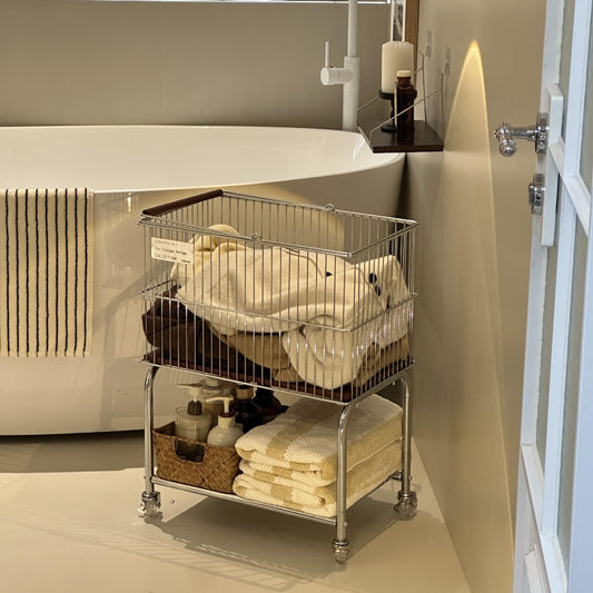 Carrito Organizador de Ropa Sucia Extraíble Gran Capacidad