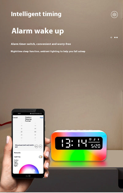 Reloj Despertador Bluetooth con Sonidos Relajantes y Altavoz Multifunción - Image 10