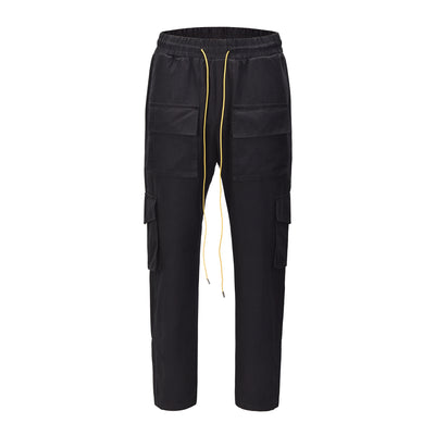 Pantalones Cargo Holgados con Cordón Ajustable para Hombre - Image 11