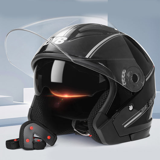 Casco Inteligente para Bicicleta Eléctrica con Doble Lente
