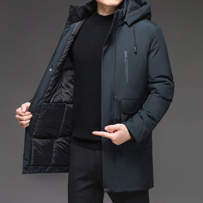 Chaqueta Acolchada de Invierno con Capucha para Hombre - Image 2