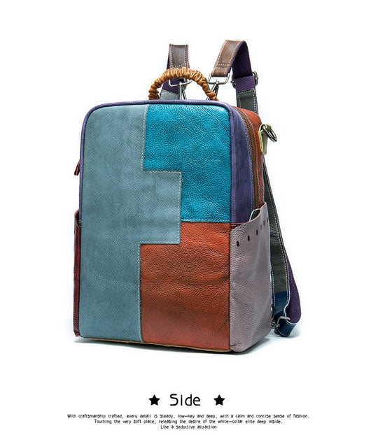 Mochila Étnica Patchwork Multicolor para Hombre - Image 6