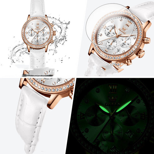 Reloj Cuarzo para Mujer con Diamantes y Funciones Cronómetro - Image 17