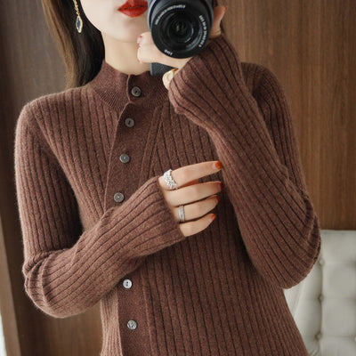 Cardigan de Cachemira Otoño Invierno con Diseño Exclusivo Minimalista - Image 3