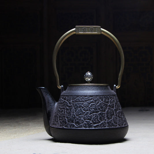 Tetera Portátil de Hierro para Té y Agua Caliente
