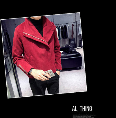 Abrigo de Lana Estilo Hong Kong para Hombre - Image 24