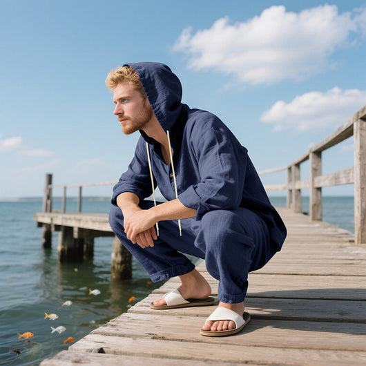 Conjunto Casual de Sudadera con Capucha y Pantalón para Hombre - Image 31