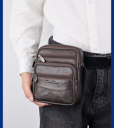 Bolsa de Cintura Multifuncional para Hombre - Bandolera Mensajero con Compartimentos para Celular - Image 15