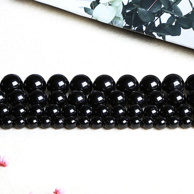 Pulsera de Cuentas de Turmalina - Cuentas Redondas Semielaboradas - Image 2