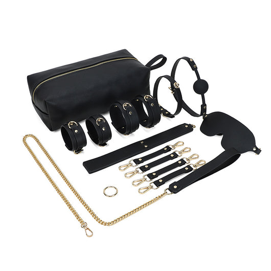 Set Completo de 9 Piezas para Parejas - Bolsa de Cuero, Pulsera, Accesorios Íntimos - Image 6