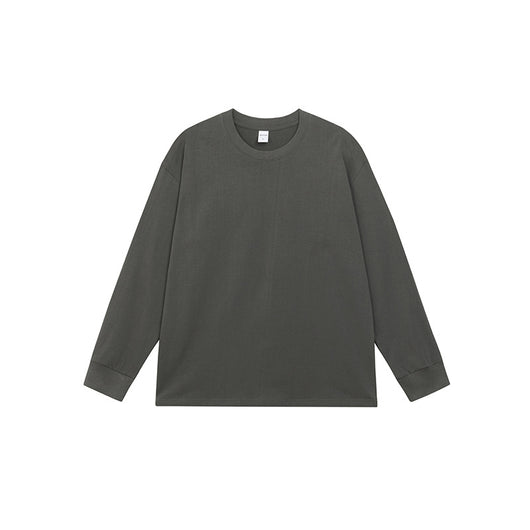 Camiseta Manga Larga Básica de Algodón Puro para Hombre - Image 25