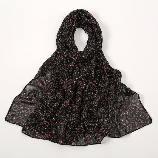 Pañuelo Ligero de Gasa Estampado Floral para Primavera y Verano - Image 15