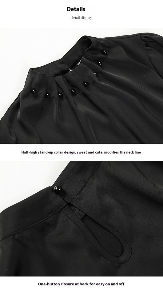 Camisa Negra Elegante de Alta Calidad - Image 9