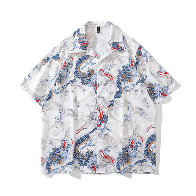 Camisa Retro Estampado Floral para Hombre - Image 8