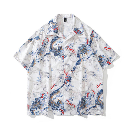 Camisa Retro Estampado Floral para Hombre - Image 8