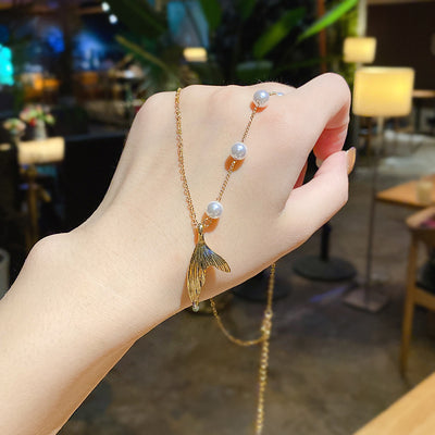 Collar de Perla en Acero Titanio de Diseño Exclusivo para Mujer - Image 58