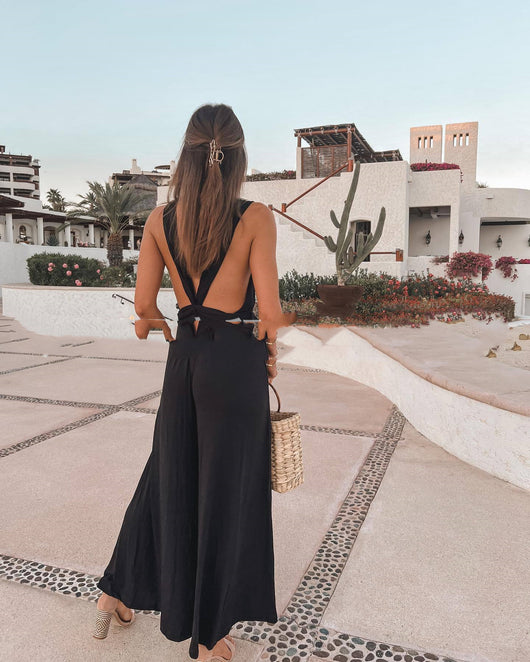 Jumpsuit Elegante sin Mangas con Espalda Descubierta - Image 5